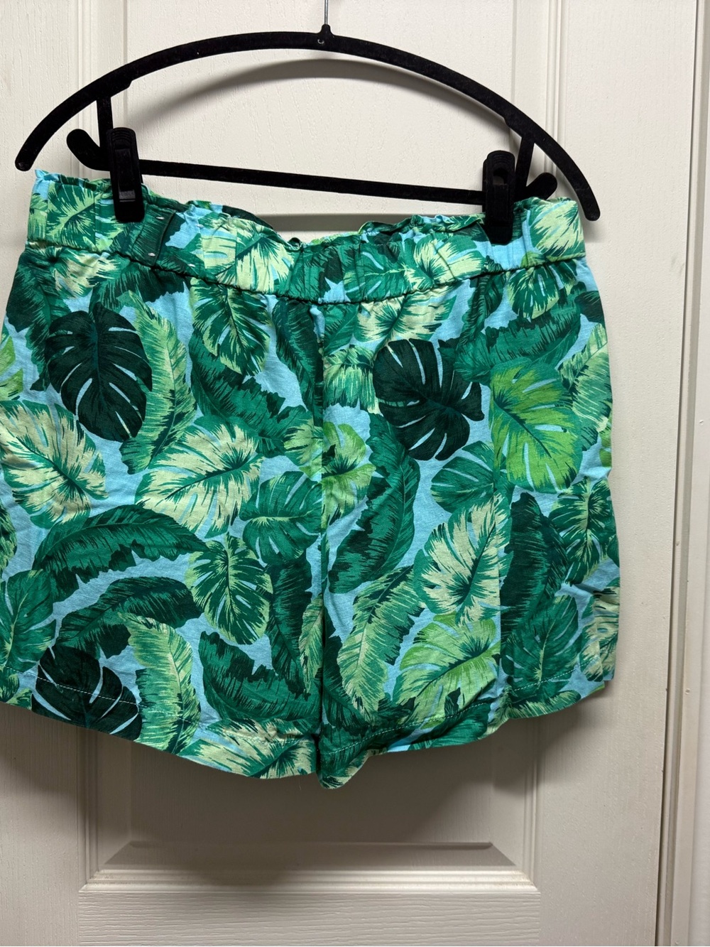 Talbots Tropical Leaf Print Shorts - Green